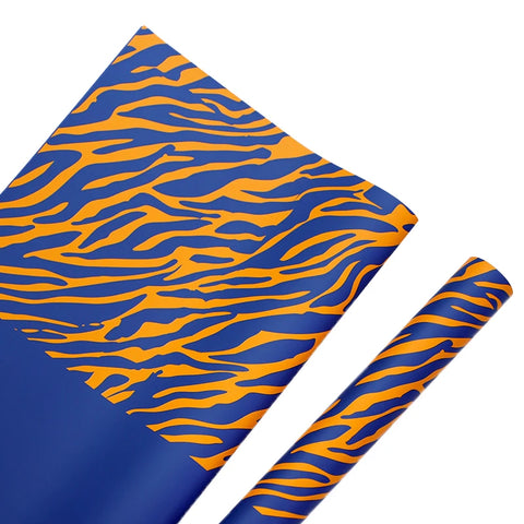 Wholesale Wrapping Gifts PVC Coated Virgin Pulp Style Flower Zebra Pattern Waterproof Floral Art Paper