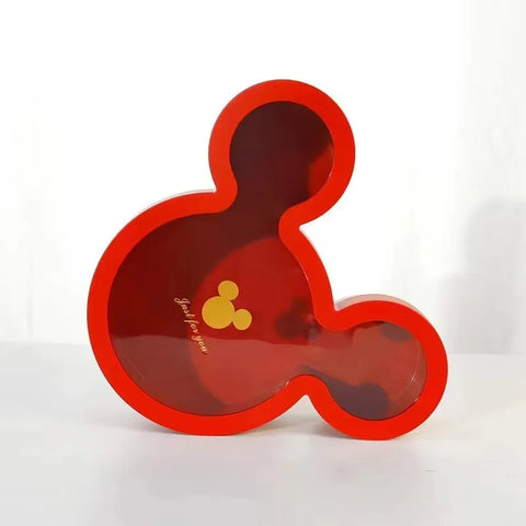 Mickey Shape Floral Cardboard Gift Packaging Rose Boxes for Presenting Flowers or Small Items Premium Paper Boxes