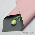 Handmade Ou Ya Two-Color Floral Wrapping Paper Waterproof Flower Packaging with Coating for Bouquets