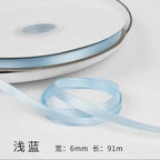 0.6cm Ribbon Flower Bow for DIY Packaging DIY Bow Bouquet for Wedding or Christmas Valentine's Day Ribbon