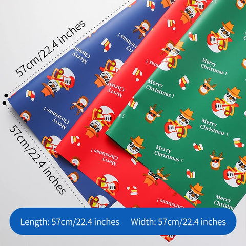 Eco-friendly Wrapping Paper Cotton Pulp Single-sided Coated for Christmas Bouquets Gift Wrapping Paper