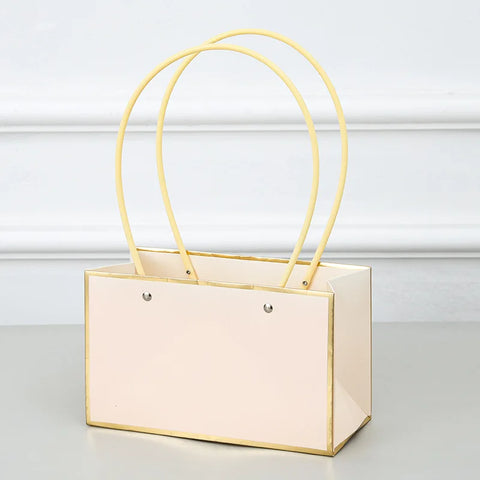 Popular Rectangular Floral Bouquet Packaging Gift Bag Flower Boxes for Bouquets Embossing Printing for Craft Paper Supplies