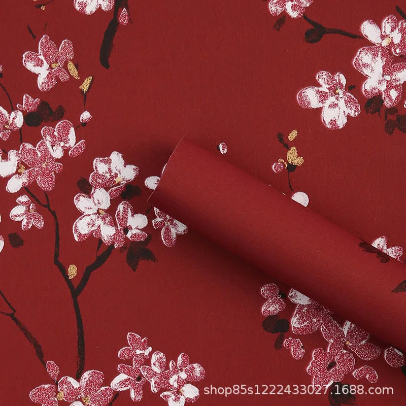 Small Fresh Flower Waterproof Packaging Paper Velvet Cloth Material with Single-sided Coating
