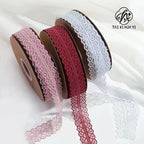 Luxury Ribbon Lace Hollow Lace 25 Sizes Baked Cake Packaging for Valentine's Day Christmas and Wedding Featuring Flowers