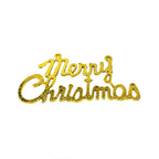 Christmas Decorations Merry Christmas Electroplating Plastic English Letter Brand Tree Set Pendant