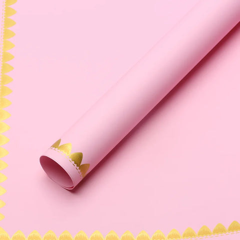 Macaroon Flower Wrapping Paper 57*57cm PE Coated Material for Gifts and Floral Art Wholesale From Flower Shop