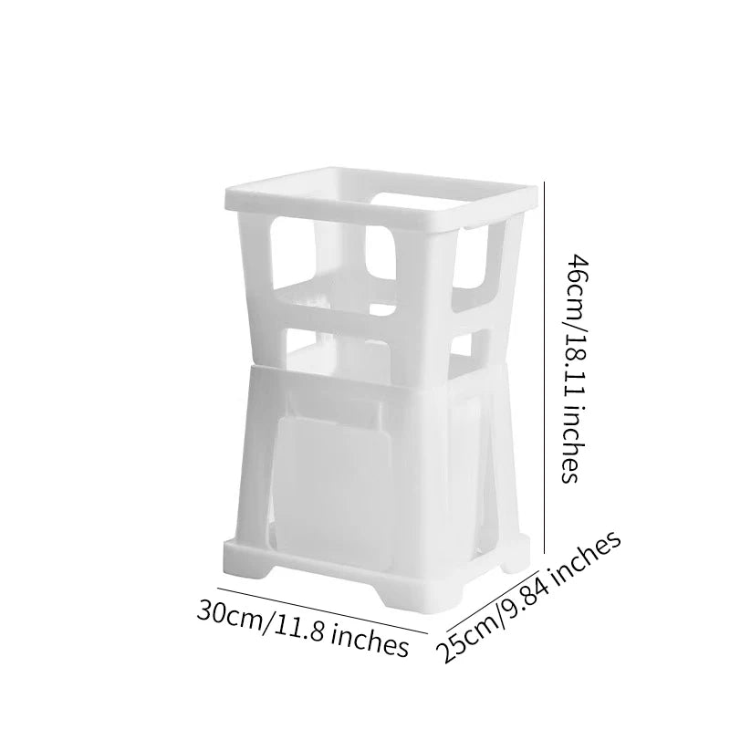 Plastic 6L Durable Drop Resistant Hydroponics Flower Arrangement Container Drainage Hole Long Pole Garden Home Use Wholesale