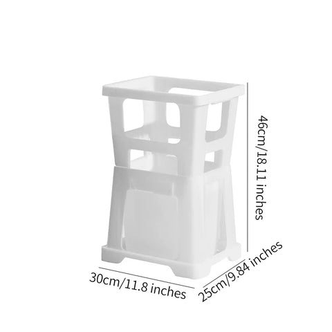 Plastic 6L Durable Drop Resistant Hydroponics Flower Arrangement Container Drainage Hole Long Pole Garden Home Use Wholesale