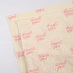 Simple English Coated Snow Pear Paper Single Side PE Coating Thank You Message