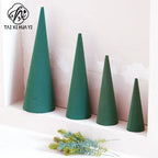 Cone Shaped Plastic Floral Foam for DIY Christmas Day Decor for Flower Arrangements and Floral Foam Tree Cones