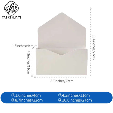 Wholesale Creative Biodegradable Eco-Friendly Flower-Arranged Envelope Box for Valentine's Day/Wedding/Birthday Party 350g Thick