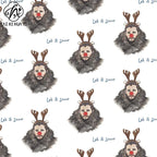 Personalized Custom Printed Eco-Friendly Wrapping Paper Roll Funny Reindeer Man Pattern Christmas Gift Wrap for Holiday Party