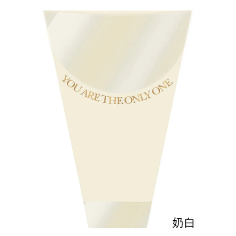 Transparent OPP Single Bouquet Bag PE Plastic Fresh Flower Packaging for Valentine's Day Roses Essential Supply for Flower Shops