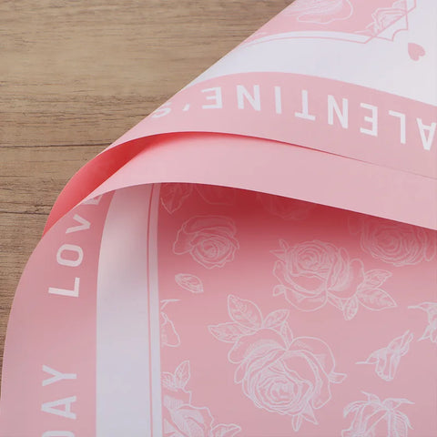 Valentine's Day Waterproof Single Eco-Friendly Thickened Floral Gift Wrapping Paper Garden Flower Wrapping Paper