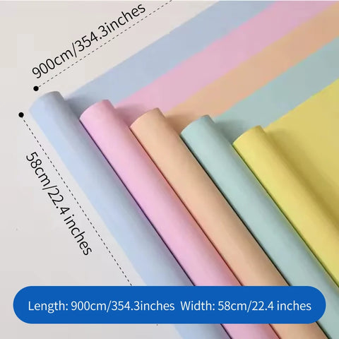 Monochrome Korean Style First Love Eco-Friendly Waterproof Flower Wrapping Paper Thickened Single Side for Flower Packaging
