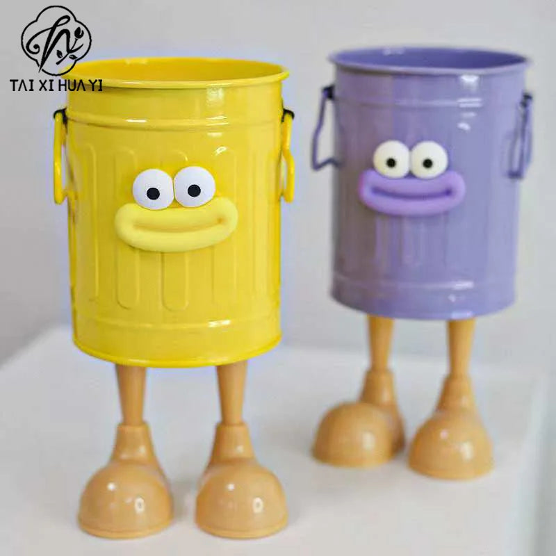 Teacher's Day DIY Bouquet Making Kit-Premium Plastic Flower Bucket Funny Pen Holder with High-Grade Wrapping Materials Main image