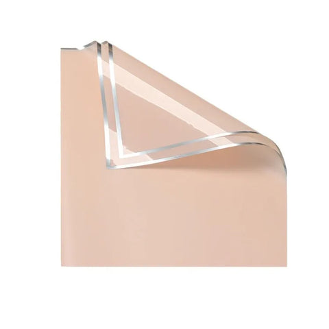 Silver Edged Semi Transparent Single-Sided Silver Ion Matte Coated Eco-friendly Recyclable Waterproof Jelly Film Bouquet Paper