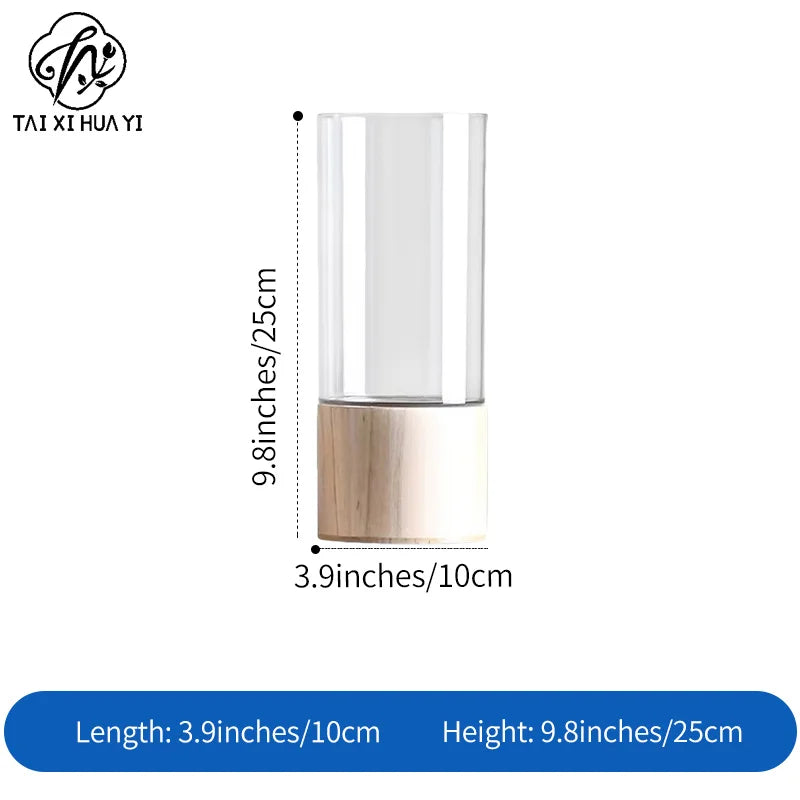 Modern Minimalist Acrylic Vase for Table Decoration Fresh Flower Bouquet Wrapping Floral Supplies-Packaging & Printing Products
