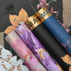 Fauvism Flower Wrapping Paper Floral Texture Water-proof Eco-Friendly Kraft Paper for Hot Stamping Arrangements Single Side