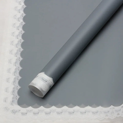 Wholesale Transparent Lace Glassine Gift Wrap Handmade OPP Coated Paper for High End Boutique and Flower Shop