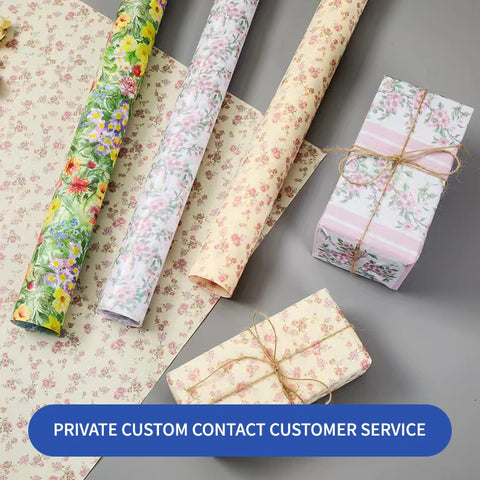 Double-Sided Sydney Bond Paper Antistatic Pleated Base Bouquet Wrapping Paper for Gift & Packaging Custom Logo