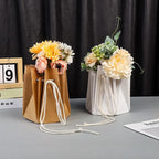 Portable  Paper Trapezoidal Hand-held Flower Bouquet Packaging Inner Liner and Fixed Rose Hugging Bag with Waterproof Feature