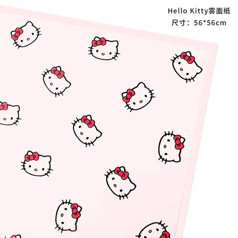 Coated Single Side Eco-Friendly Recyclable Waterproof Mist Paper Flower Packaging Cat Head Design Offset Printed