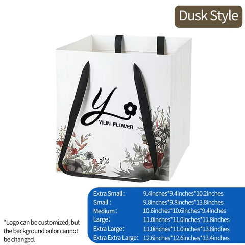 Flower Tote Bag Packaging Paper Bag Internet Famous square Hugging Bag Large Gift Bouquet Handbag