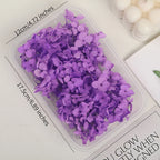 Handmade Preserved Flower Fan for Wedding DIY Wreath Mini Dried Flower Bouquet Artificial Hydrangea Dry Flowers Wall Backdrop