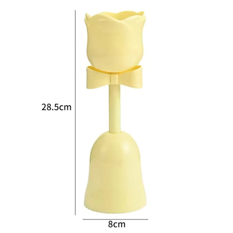 High Beauty Plastic Tulip Flower Cup Vase Creamy Style Floral Ornament for Fresh Bouquet Gift Home Decoration