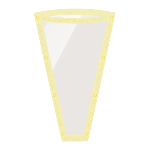 Multi-piece Transparent Waterproof Flower Packaging Bag Virgin Pulp Style with PE Coating for Gift Shop Use
