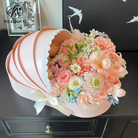 Cradle Gift Box Creativity Flower Packaging Gift Box Paper Material Gift Box