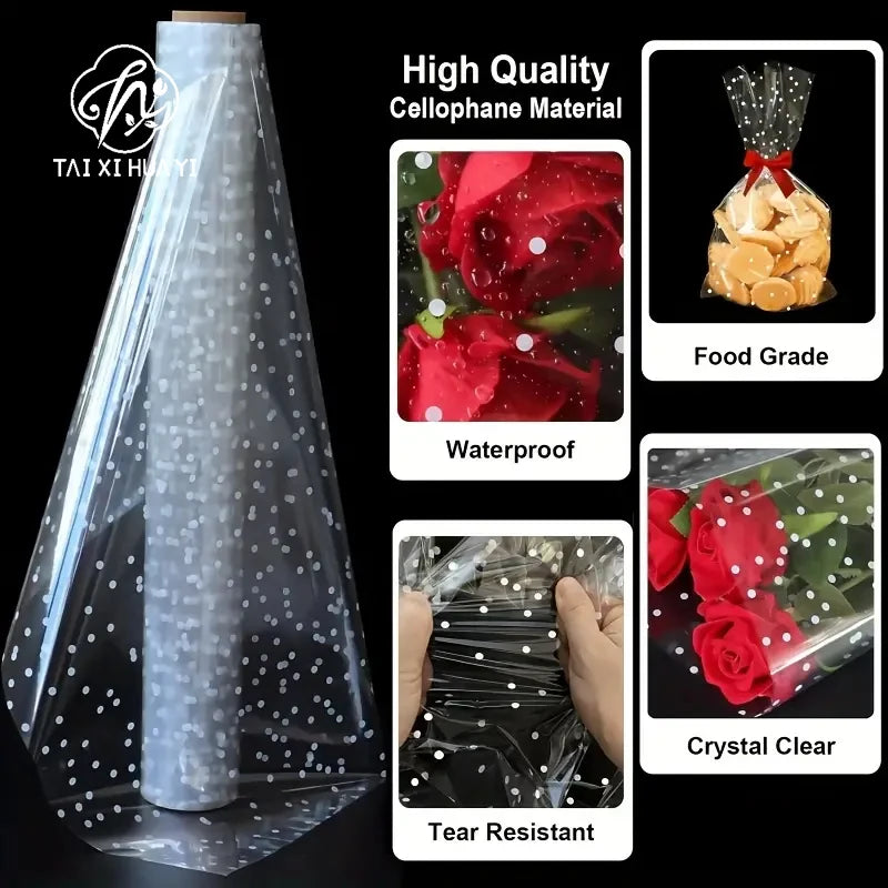 Plush Toy Doll Storage Transparent Gift Bag Dust and Moisture-Proof with Single Side Coating Plastic Gift Bag