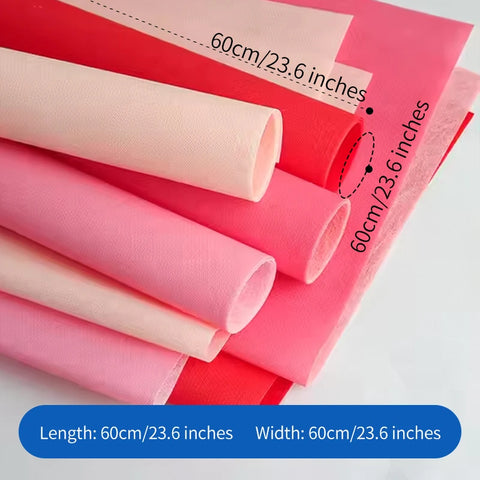 Double-Sided Waterproof Non-Woven Hot Stamping Packaging Paper Soft Stretch Film for Florist Supplies
