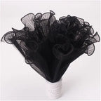 Qixi Wave Gauze Fresh Bouquet Water-proof Eco-friendly Packaging Materials Wave Design Pleats Single Side