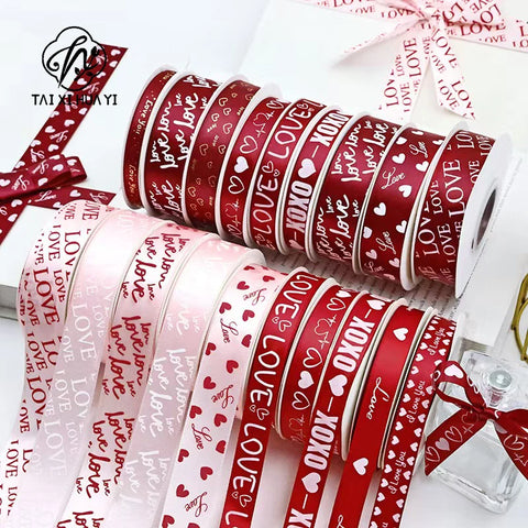 Valentine's Day Christmas Wedding Heart Mesh Glitter Polyester Ribbon Biodegradable Floral Gift Bouquet Wrapping Paper