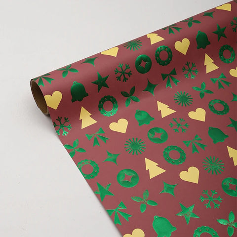 Recyclable Floral Specialty Christmas Tissue Paper Gift Wrapping Paper DIY Bouquet Wrap for Christmas Eve Gifts