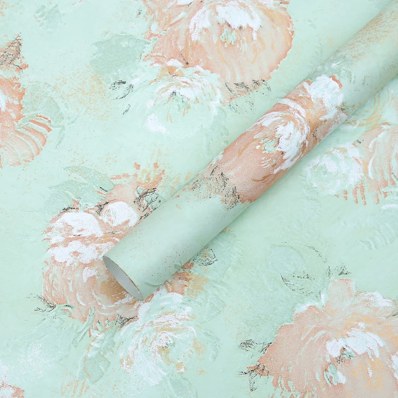 Dream Series Floral Art Paper Wrapping Oil Painting Dream Series Flower Shop Gift PE Coating Material for Flower Packaging