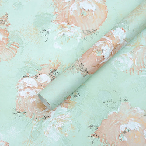 Dream Series Floral Art Paper Wrapping Oil Painting Dream Series Flower Shop Gift PE Coating Material for Flower Packaging