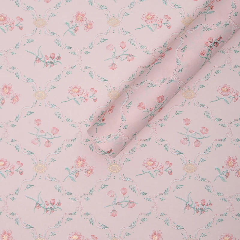 Premium Cotton Art Paper Floral Bouquet Wrapping Paper Virgin Floral Packaging Supplies for Valentine's Day Gift