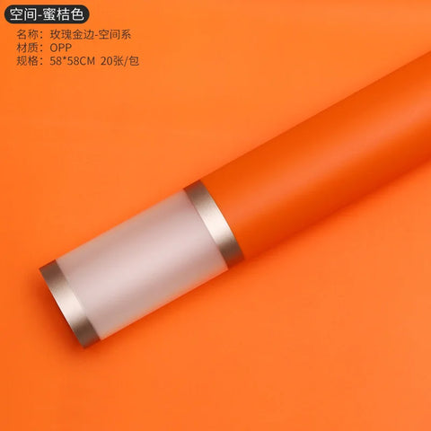 Double Gold Edge Jelly Film for Valentine's Day Flower Wrapping Craft Sticker Bouquet Wrapping Paper Wholesale