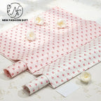 Custom Floral Wrapping Paper Single-Sided Coated Pink Flower Bouquet Gift Mailer Folding Packaging for Floral Product Packaging