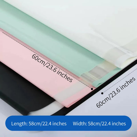 Pure Paper Waterproof Glass Paper Bouquet Single-sided Coated Flower Wrapping Gift Packaging Material