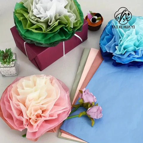 Single-Sided Coated PE Lining Paper Eco-Friendly & Water-proof for Clothing Packaging and Gift Wrapping Snow Pear Tissue
