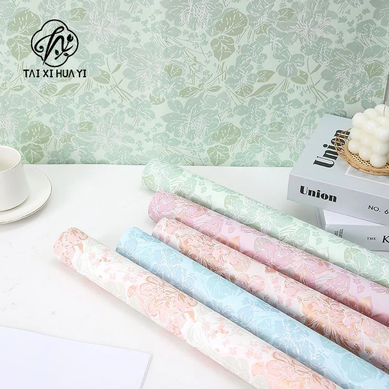 Valentine's Day 50*58cm Flower Bouquet Wrapping Paper Recyclable Duplex Board Materials for Florists