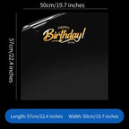 Transparent Happy Birthday Cellophane Virgin Pulp Waterproof Wrapping Paper for Flower Packing Florist Supplies