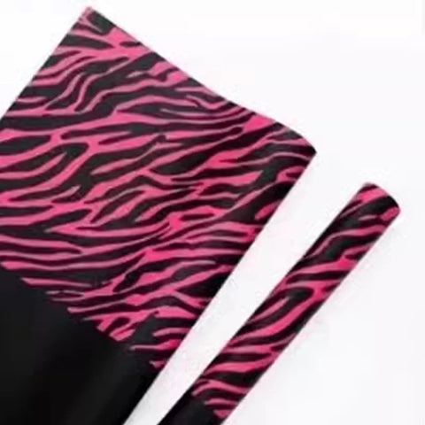 Wholesale Wrapping Gifts PVC Coated Virgin Pulp Style Flower Zebra Pattern Waterproof Floral Art Paper