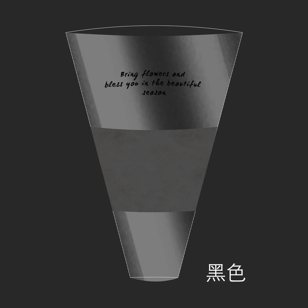 Wholesale Single Rose Packing Supplies Semi-transparent Flower Bouquet Bags PE Coating on Single Side for Florists