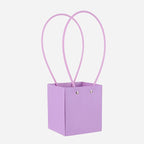 Portable Square Flower Gift Carrier Bags Art Paper Bouquet Wrapping Floral Bag for Arrangements Kraft Paper for Easy Storage