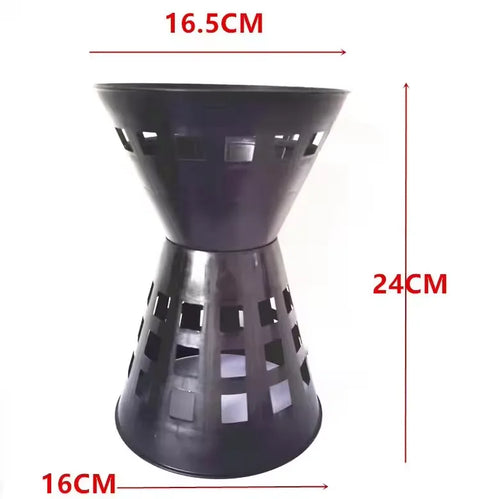Christmas Design Plastic Container Flower Holder with Drainage Hole for Garden Use-Durable Modern Minimalist